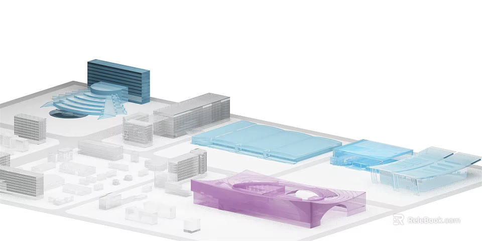Modern Commercial Equipment Design With Functional Layout And Modular Components 3d model