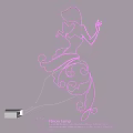 Elegant Neon Lamp Lighting Combination Featuring Pink Female Silhouette Design For Home Decor