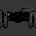 Car Chassis Frame with Heavy Duty Wheels and Suspension Components 3d model