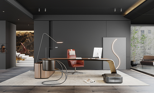 Modern Minotti Office 3d model