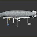 Futuristic Modern Water Vehicle With Transparent Hull Seats And Propulsion System