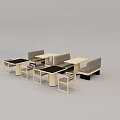 Modern Minimalist Dining Chairs With Wooden Frame And Booth Seats In Restaurant Setting