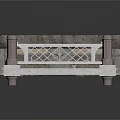 Ornate Metal Bed Frame With Carved Railings Decorative Columns And Dark Cushion Top