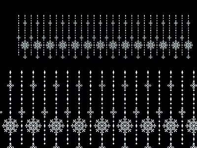 Hanging Decorative Lights With Snowflake Decorations And Geometric Patterns For Home Decoration 3d model