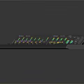 Professional Audio Mixer Console With Multiple Faders Knobs And LED Indicators
