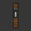 Minimalist Wooden Entryway Cabinet With Shoe Bench Hooks Vase And Green Plant