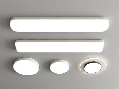 Ceiling Lights With Different Shapes And Styles 3d model