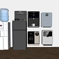 Modern Direct Drinking Machine Water Dispenser Tea Bar Machine Pipeline Machine Wall Hanging Direct Drinking Machine Barreled Water Purifier 3d model