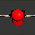 Cartoon Game Character With Red Hat Yellow Shirt And Red Shorts