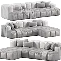 Julia Suede Soft Sofa Casabes Pace 3d model