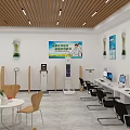 Modern Hospital Outpatient Reception With Modern Interior In Community Health Center