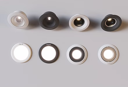 Modern downlight spotlight turn downlight spotlight 3d model