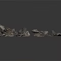 Metal Scene Components With Various Shapes And Detailed Model Parts