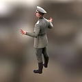 Man in Military Uniform Standing With Arms Outstretched and Upright Posture