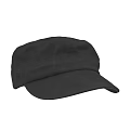 Black Classic Cotton Hat For Everyday Casual Wear With Flat Brim