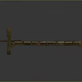 Rustic Wooden Platform With Natural Wood Planks And Support Posts Design