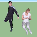 Many characters 3d model