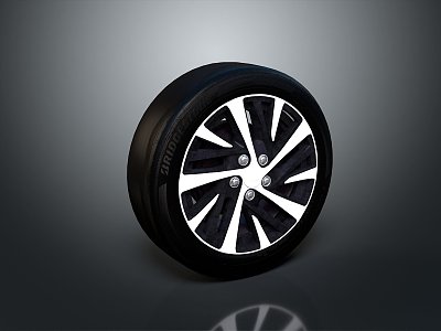 Tire tire wheel hub Volkswagen wheel hub Volkswagen tire new tire car outer tire car wheel hub 3d model