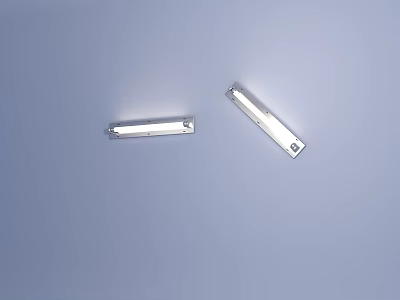 Modern Silver Wall Lamps With Sleek Long Strip Design For Indoor Decoration 3d model