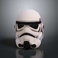 Iconic Stormtrooper Helmet Cosplay Accessory With White Shell And Black Details