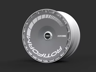 Rotiform MSS10C Silver Car Wheel Rim Featuring Modern Stylish Design 3d model