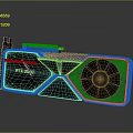 RTX 5010 Graphics Card With Black Case And Cooling Fan Design