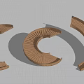 Modern Wooden Spiral Staircase Design With Curved Steps And Natural Light