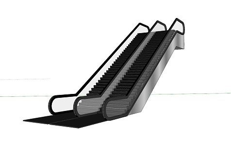 Modern Elevator Escalator 3d model