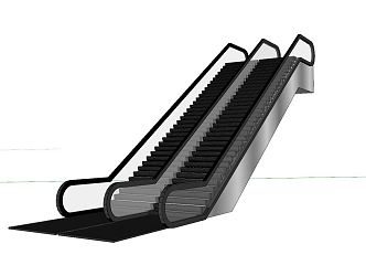 Modern Elevator Escalator 3d model