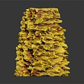Eye Catching Golden Layered Crispy Food Tower With Flaky Stacked Structure