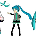 Modern Game Characters Anime Characters 3d model