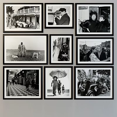 Black and White Human Portrait Collection Featuring Various Figures in Everyday Life Scenes 3d model