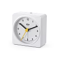 Braun Square Black Alarm Clock With Yellow Hands And White Numbers