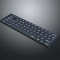Black Computer Keyboard With Standard Layout Function Keys Numeric Keypad And Durable Design 3d model