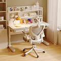 Modern Children's Learning Tables and Chairs 3d model