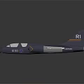 Gray JAS 39 Gripen Fighter Jet Model With FR Marking And Cockpit Details
