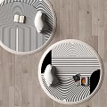 Round carpet 3d model
