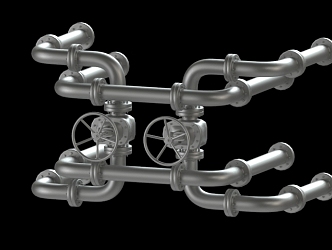 Modern Piping 3d model