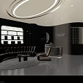 Modern Minimalist Cream Tone Beauty Salon Interior With Comfortable Reception Lounge And Product