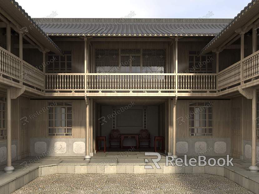 New Chinese Ancient Building model