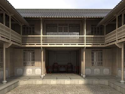 New Chinese Ancient Building 3d model