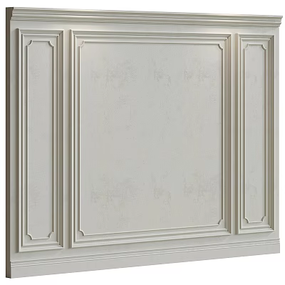 Modern Luxury Background Wall With Elegant Panel Design And Textured Surface 3d model