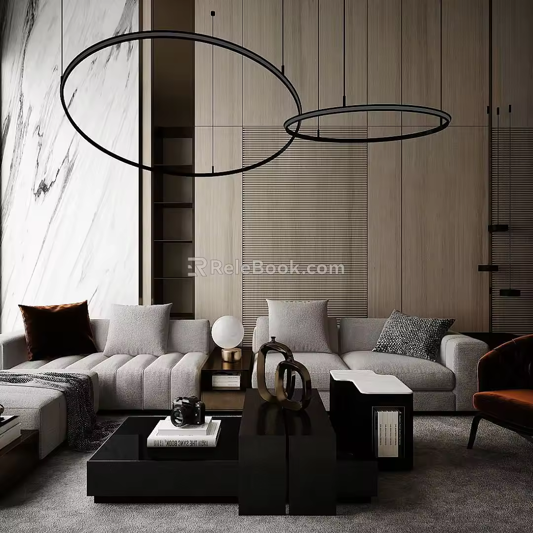 Modern sofa home combination 3d model