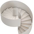 The rotating stairs. 3d model