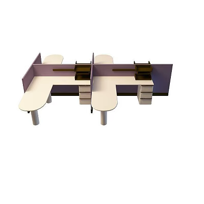 Modern desk 3d model Modern desk 3d model
