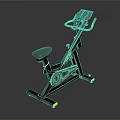 Indoor Stationary Exercise Bike With Digital Display And Stable Black Yellow Frame Design