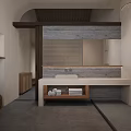 Cozy Hotel Guest Room Interior With Wooden Ceiling Sofa Seating Coffee Table And Soft Lighting