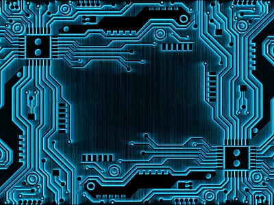 Three-dimensional technology line circuit board 3d model