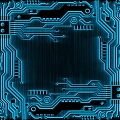 Three-dimensional technology line circuit board 3d model