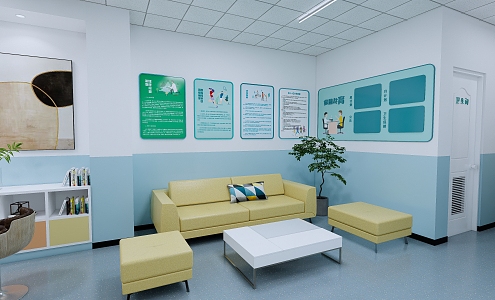 School Health Room 3d model